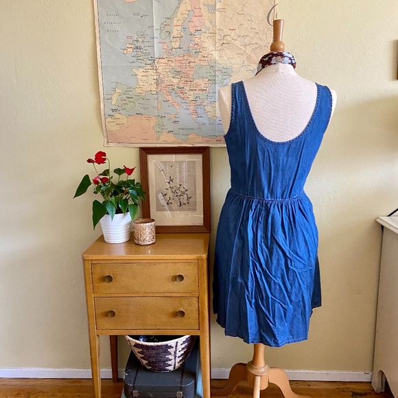 ASOS Blue Button Front Mini by Jacqueline de Yong - Picture 5 of 5